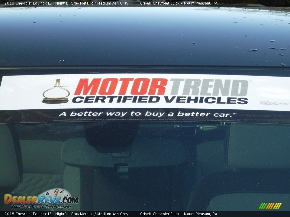 2018 Chevrolet Equinox LS Nightfall Gray Metallic / Medium Ash Gray Photo #5