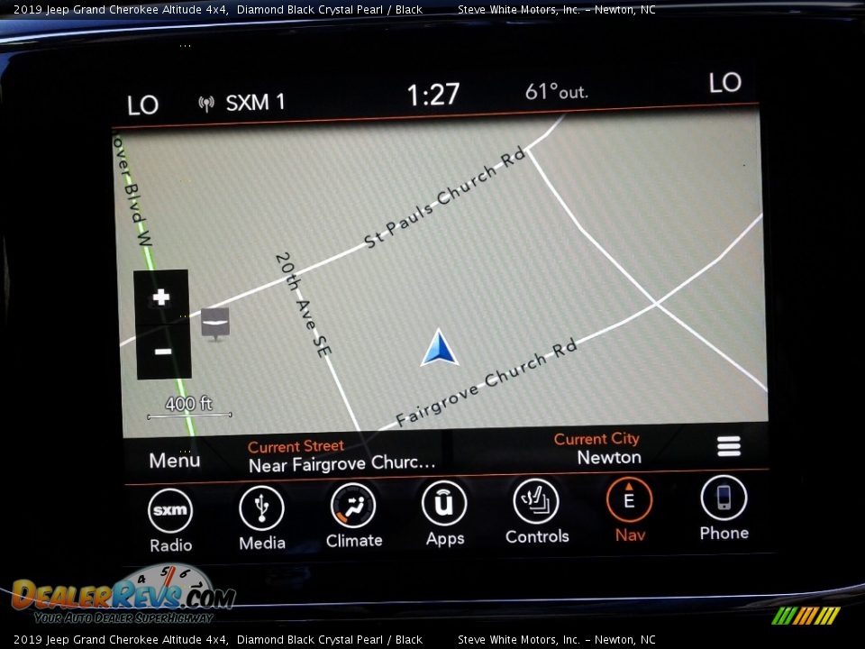 2019 Jeep Grand Cherokee Altitude 4x4 Diamond Black Crystal Pearl / Black Photo #24