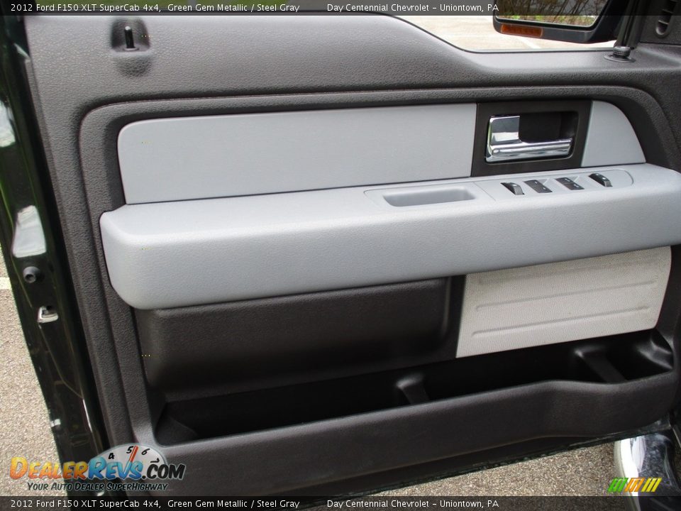 2012 Ford F150 XLT SuperCab 4x4 Green Gem Metallic / Steel Gray Photo #21
