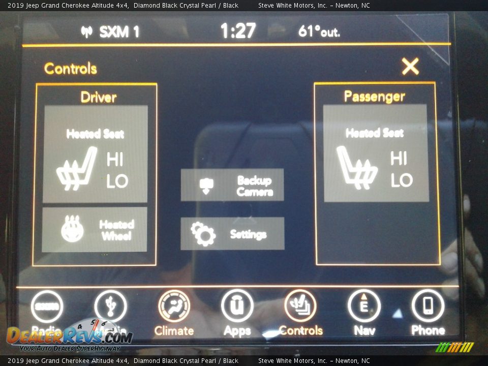 2019 Jeep Grand Cherokee Altitude 4x4 Diamond Black Crystal Pearl / Black Photo #26