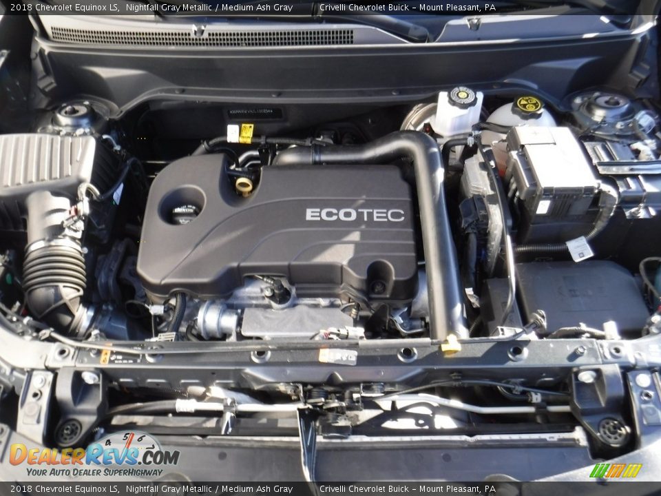 2018 Chevrolet Equinox LS Nightfall Gray Metallic / Medium Ash Gray Photo #10