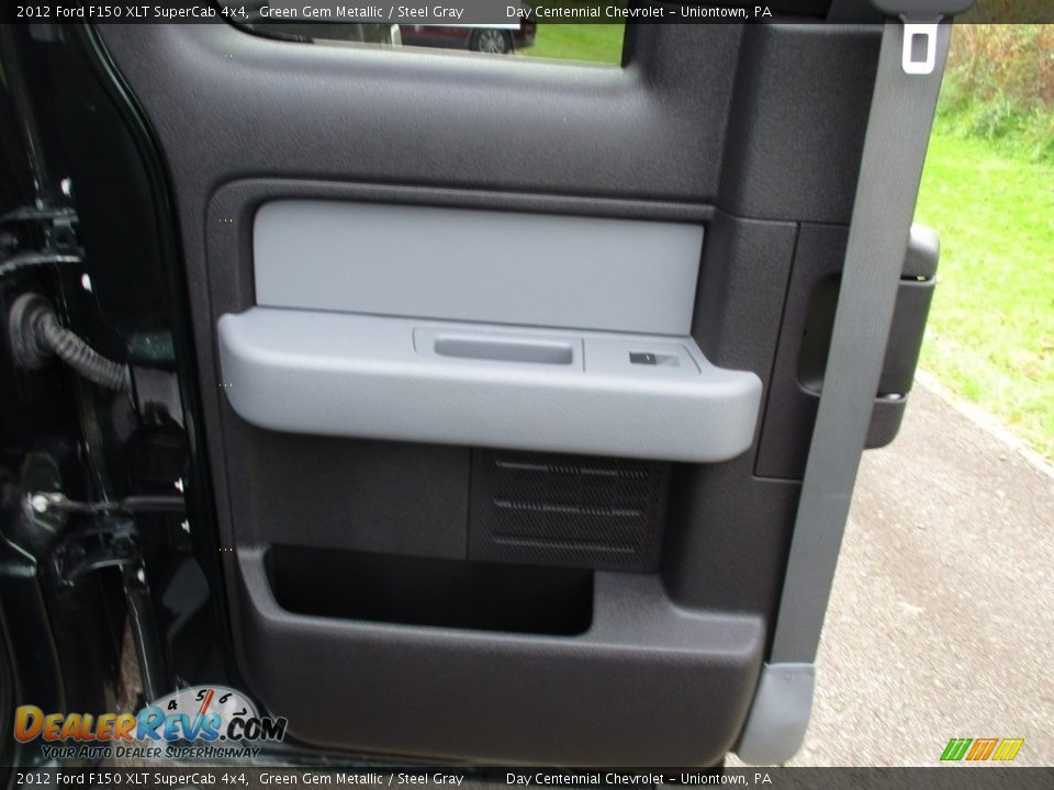 2012 Ford F150 XLT SuperCab 4x4 Green Gem Metallic / Steel Gray Photo #23