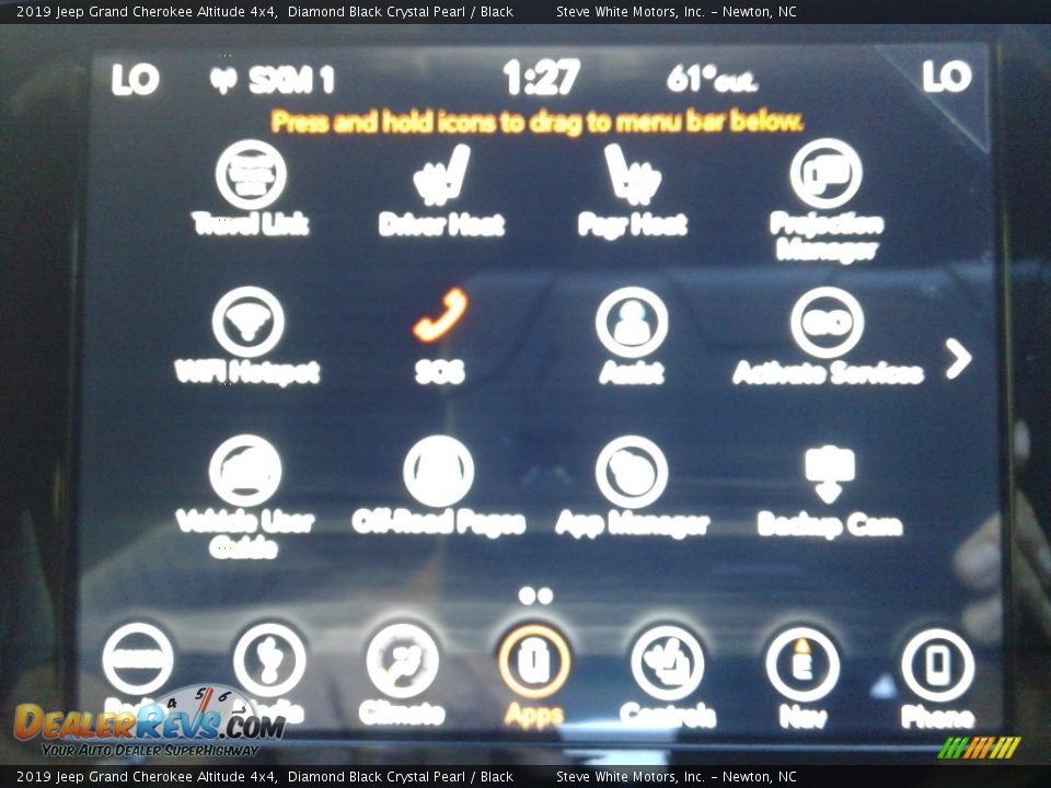2019 Jeep Grand Cherokee Altitude 4x4 Diamond Black Crystal Pearl / Black Photo #27