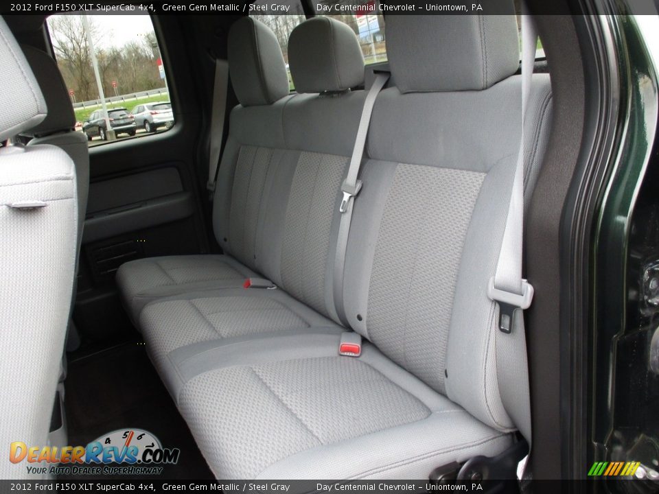 2012 Ford F150 XLT SuperCab 4x4 Green Gem Metallic / Steel Gray Photo #24