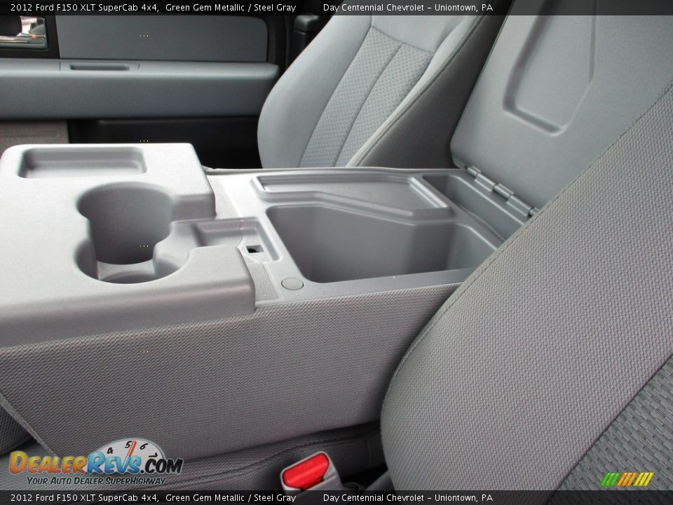 2012 Ford F150 XLT SuperCab 4x4 Green Gem Metallic / Steel Gray Photo #26