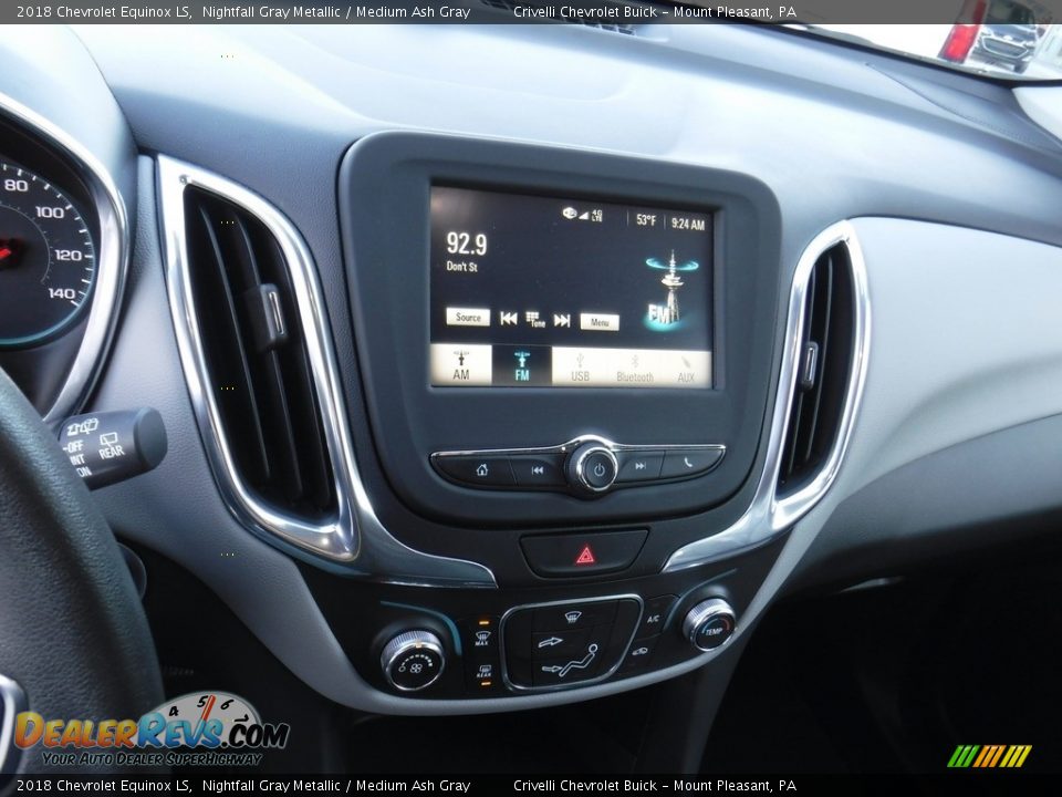 2018 Chevrolet Equinox LS Nightfall Gray Metallic / Medium Ash Gray Photo #15