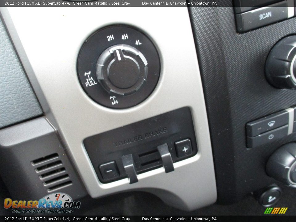 2012 Ford F150 XLT SuperCab 4x4 Green Gem Metallic / Steel Gray Photo #28