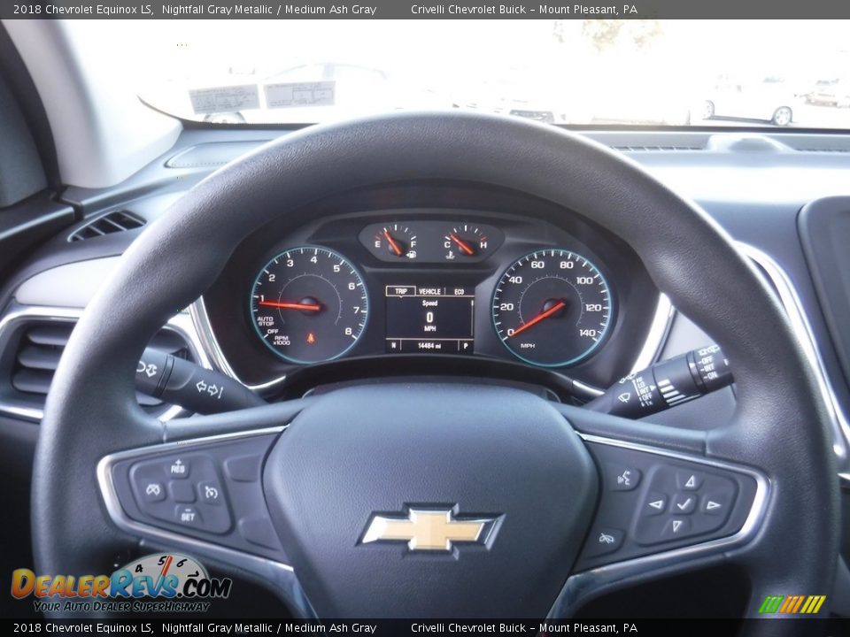 2018 Chevrolet Equinox LS Nightfall Gray Metallic / Medium Ash Gray Photo #19