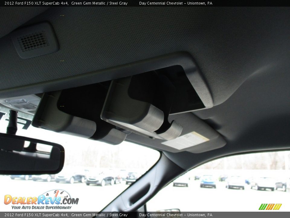 2012 Ford F150 XLT SuperCab 4x4 Green Gem Metallic / Steel Gray Photo #34