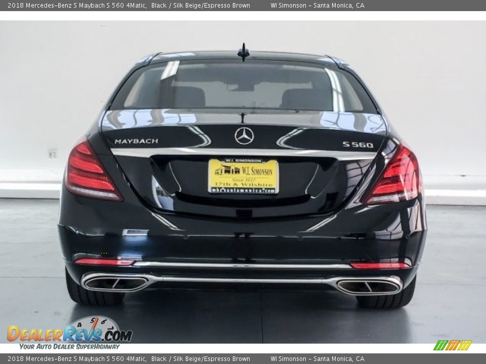 2018 Mercedes-Benz S Maybach S 560 4Matic Black / Silk Beige/Espresso Brown Photo #3