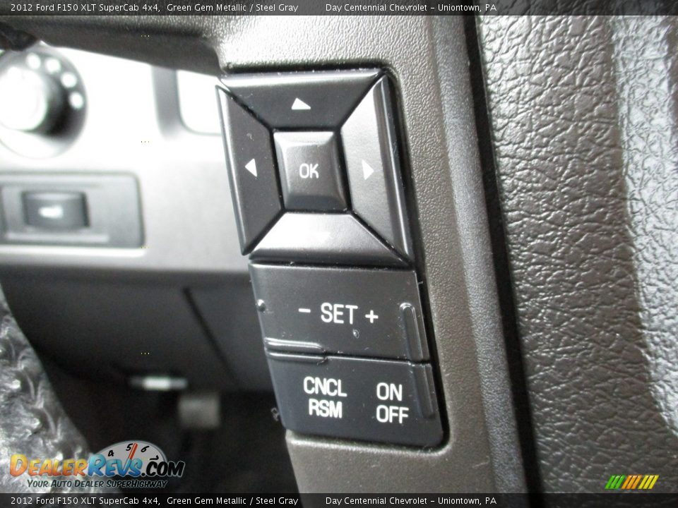 2012 Ford F150 XLT SuperCab 4x4 Green Gem Metallic / Steel Gray Photo #36