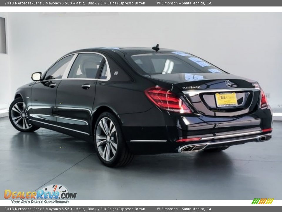 2018 Mercedes-Benz S Maybach S 560 4Matic Black / Silk Beige/Espresso Brown Photo #10