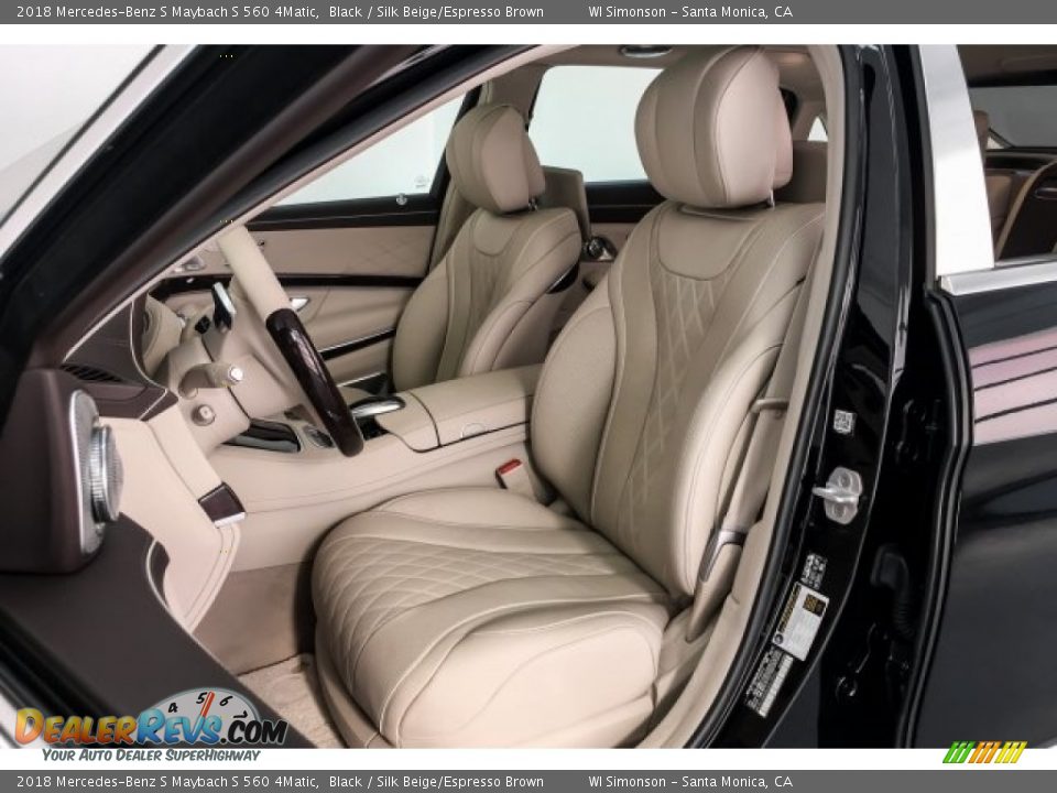 Silk Beige/Espresso Brown Interior - 2018 Mercedes-Benz S Maybach S 560 4Matic Photo #15