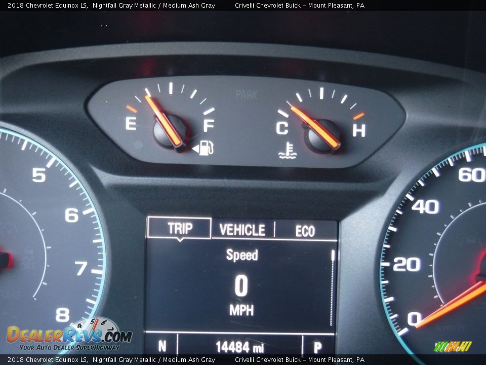 2018 Chevrolet Equinox LS Nightfall Gray Metallic / Medium Ash Gray Photo #35