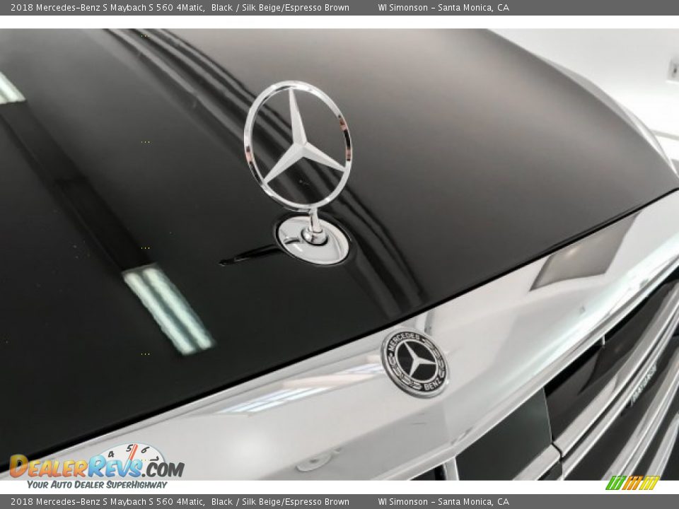 2018 Mercedes-Benz S Maybach S 560 4Matic Black / Silk Beige/Espresso Brown Photo #34
