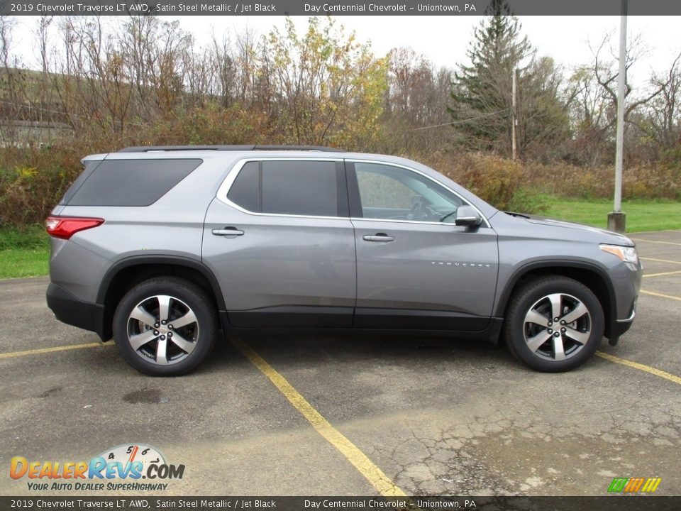 2019 Chevrolet Traverse LT AWD Satin Steel Metallic / Jet Black Photo #2