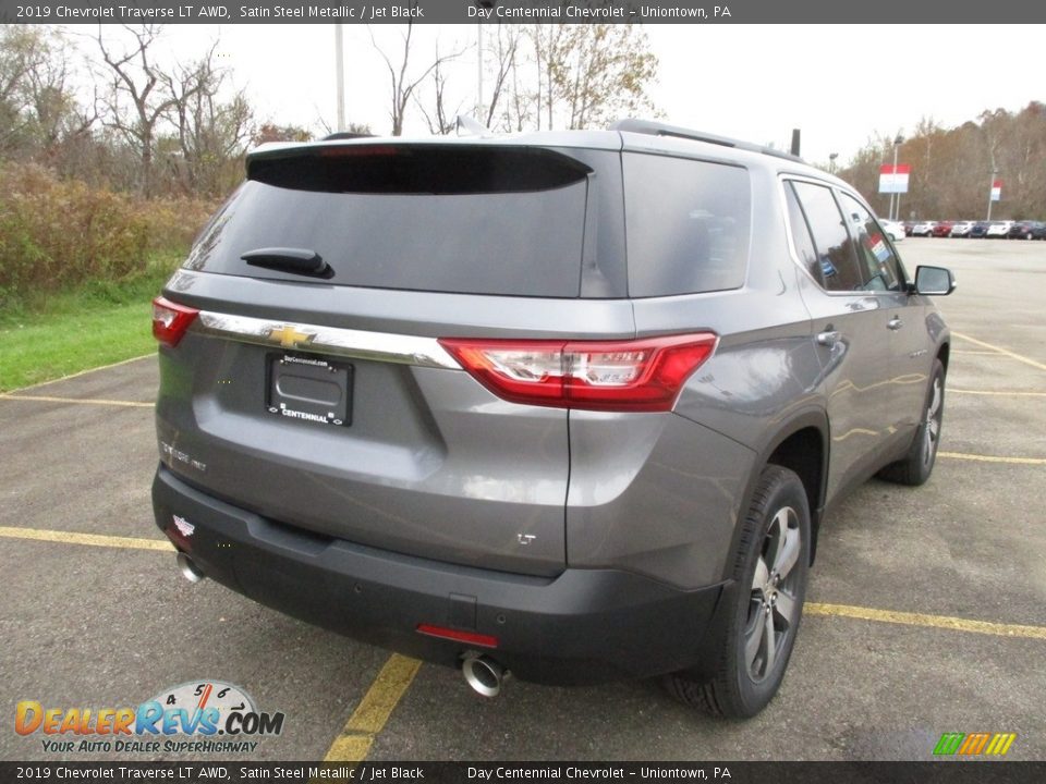2019 Chevrolet Traverse LT AWD Satin Steel Metallic / Jet Black Photo #3