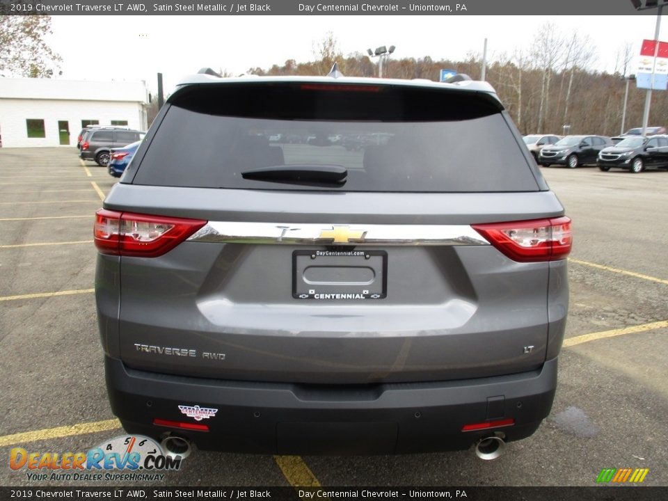 2019 Chevrolet Traverse LT AWD Satin Steel Metallic / Jet Black Photo #4