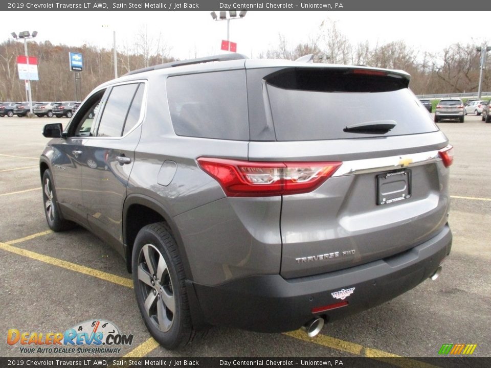 2019 Chevrolet Traverse LT AWD Satin Steel Metallic / Jet Black Photo #5
