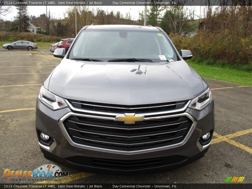2019 Chevrolet Traverse LT AWD Satin Steel Metallic / Jet Black Photo #8