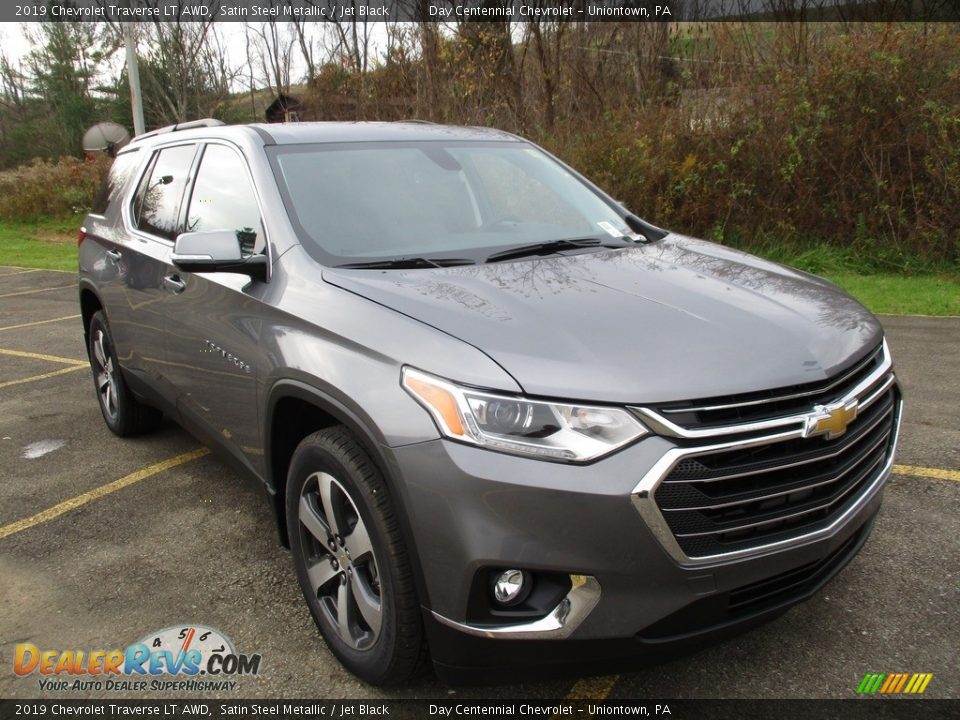2019 Chevrolet Traverse LT AWD Satin Steel Metallic / Jet Black Photo #9