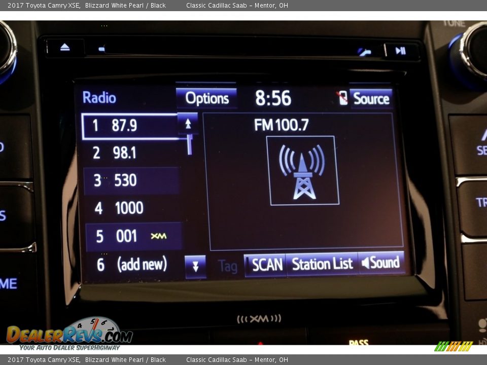 2017 Toyota Camry XSE Blizzard White Pearl / Black Photo #10