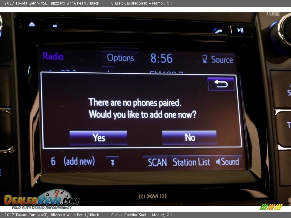 2017 Toyota Camry XSE Blizzard White Pearl / Black Photo #11