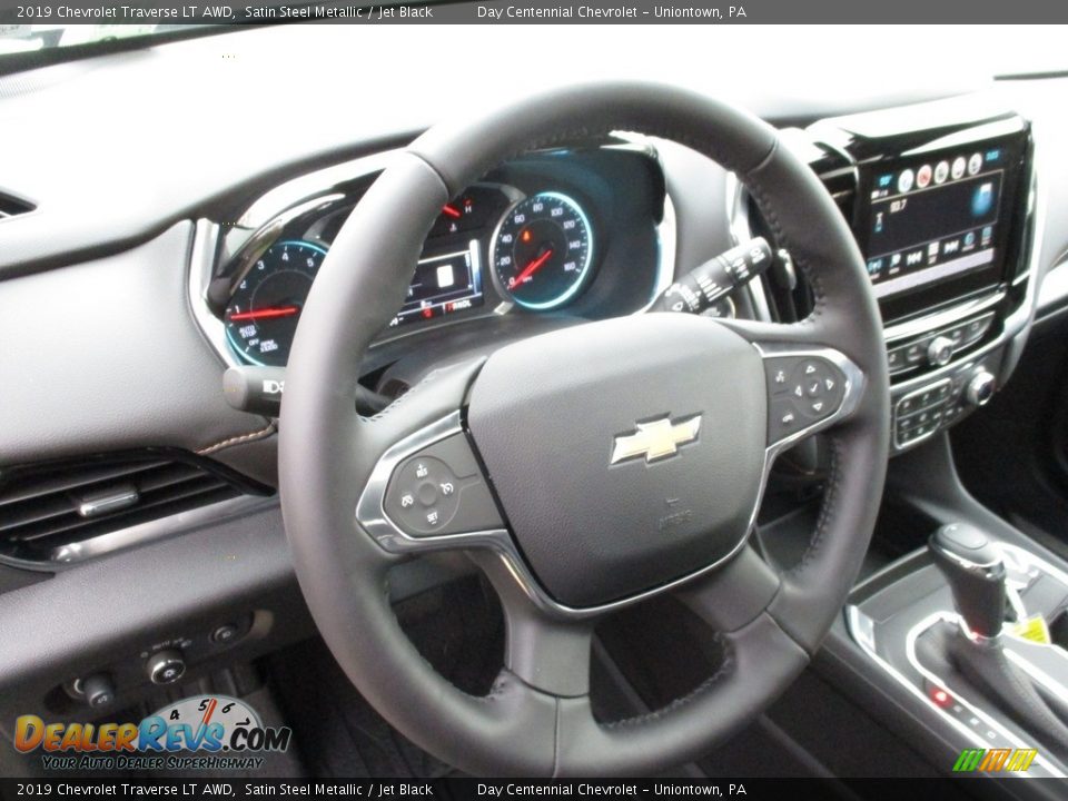 2019 Chevrolet Traverse LT AWD Satin Steel Metallic / Jet Black Photo #14