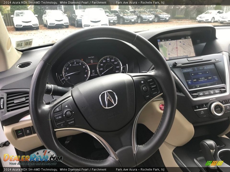 2014 Acura MDX SH-AWD Technology White Diamond Pearl / Parchment Photo #20