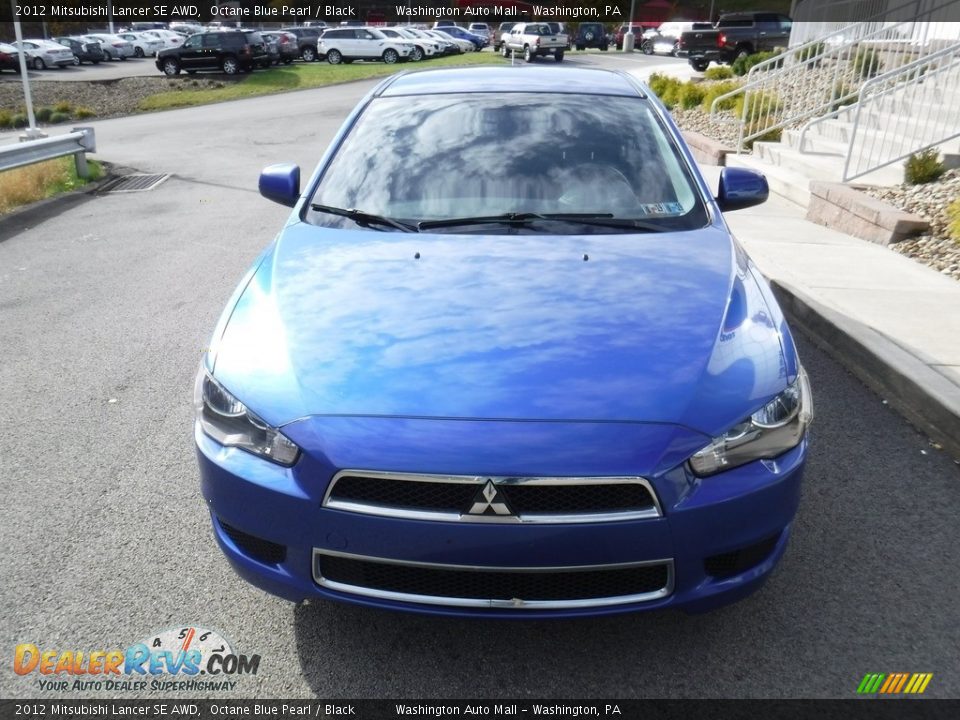 2012 Mitsubishi Lancer SE AWD Octane Blue Pearl / Black Photo #4