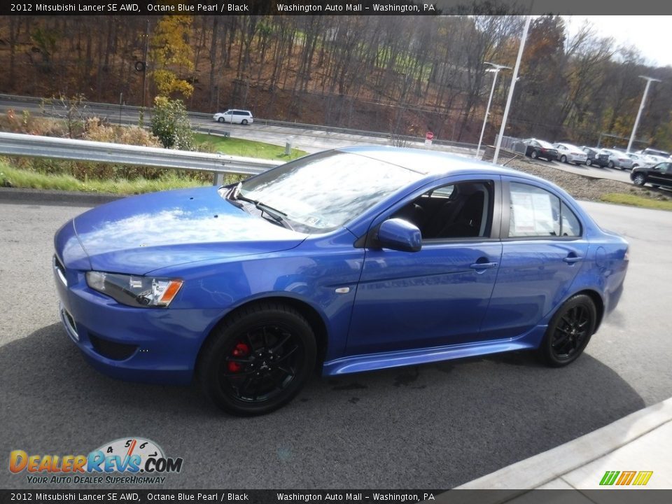 2012 Mitsubishi Lancer SE AWD Octane Blue Pearl / Black Photo #5