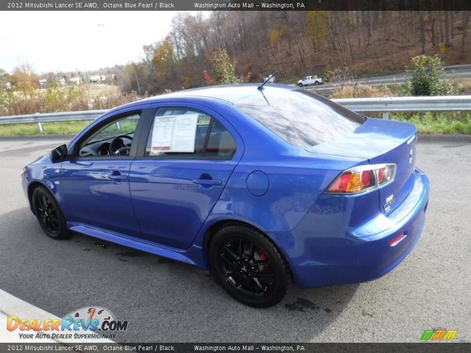 2012 Mitsubishi Lancer SE AWD Octane Blue Pearl / Black Photo #6