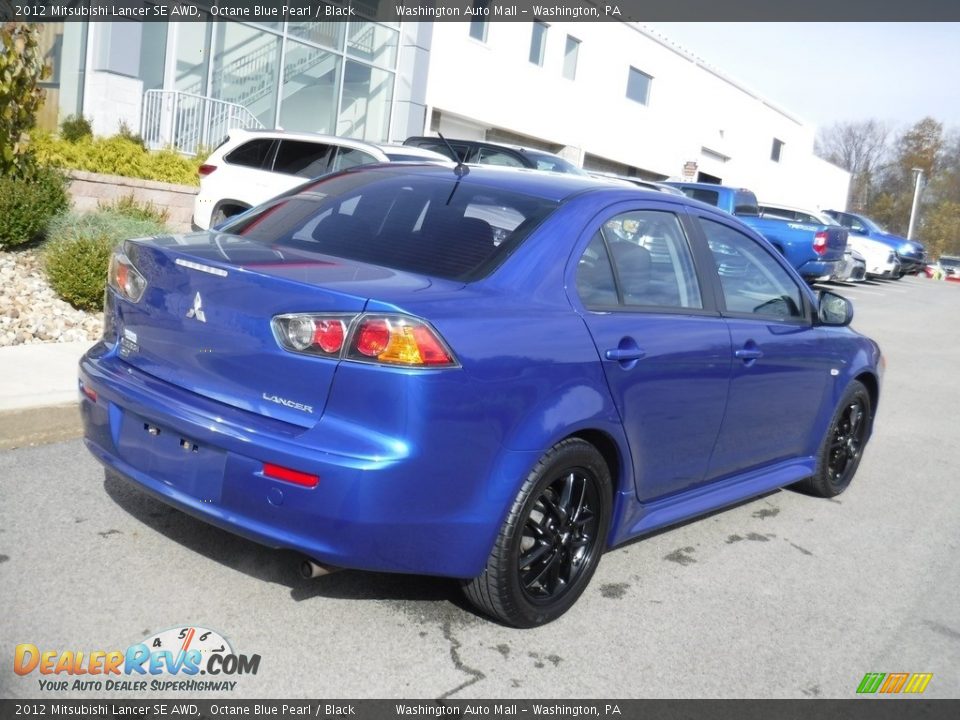 2012 Mitsubishi Lancer SE AWD Octane Blue Pearl / Black Photo #7