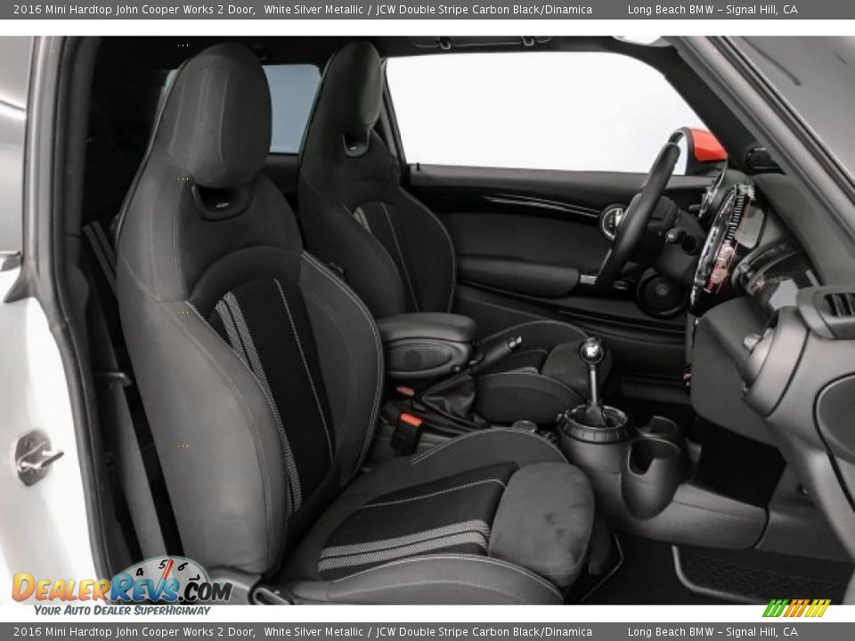JCW Double Stripe Carbon Black/Dinamica Interior - 2016 Mini Hardtop John Cooper Works 2 Door Photo #6