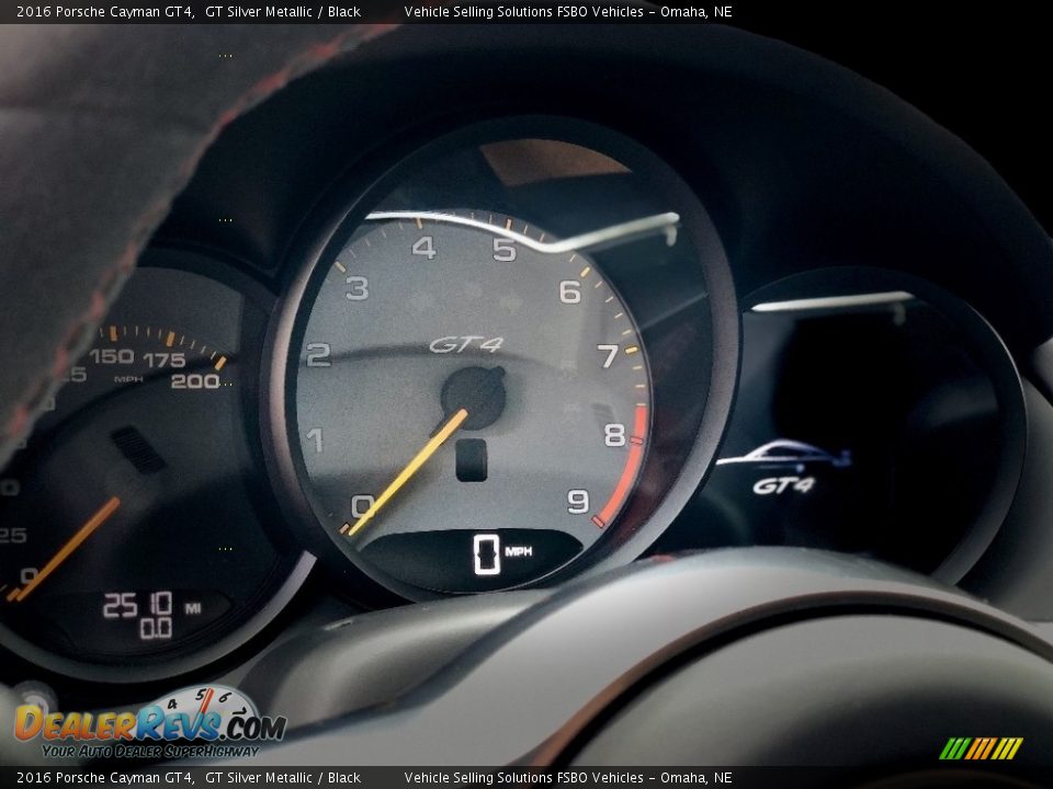 2016 Porsche Cayman GT4 GT Silver Metallic / Black Photo #5