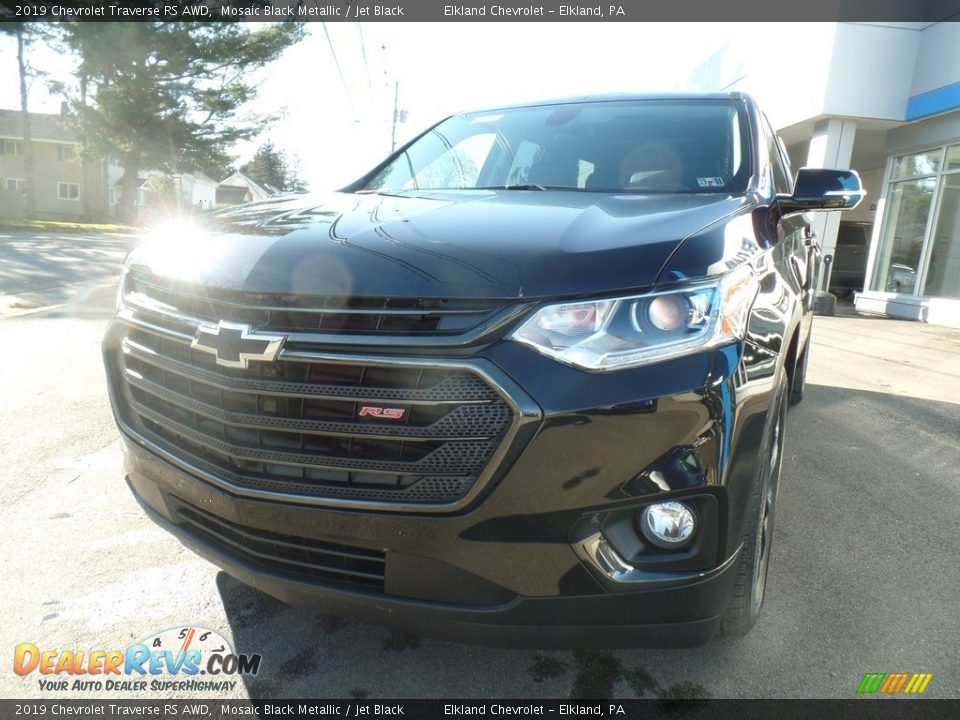 2019 Chevrolet Traverse RS AWD Mosaic Black Metallic / Jet Black Photo #2