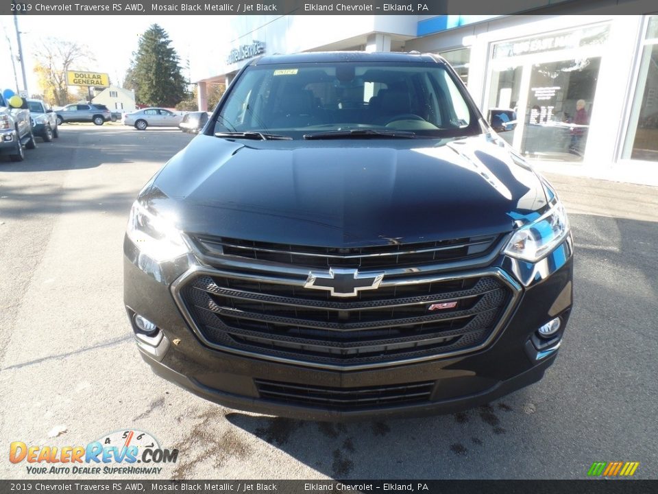 2019 Chevrolet Traverse RS AWD Mosaic Black Metallic / Jet Black Photo #3