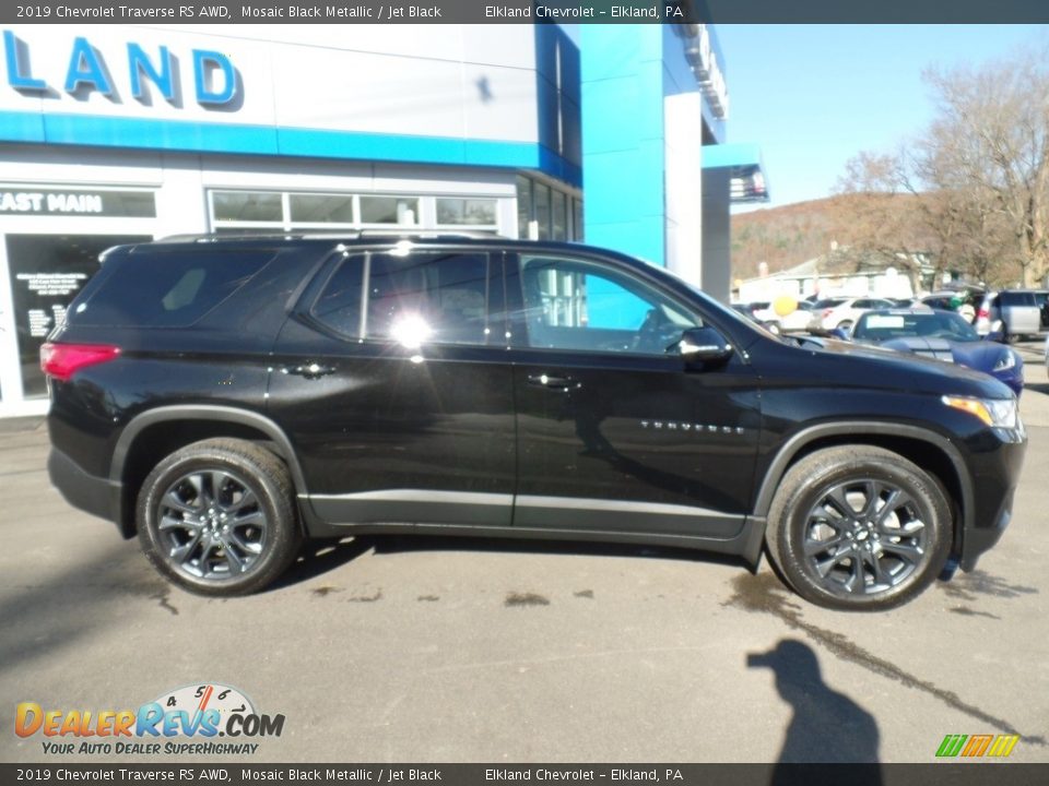 2019 Chevrolet Traverse RS AWD Mosaic Black Metallic / Jet Black Photo #5
