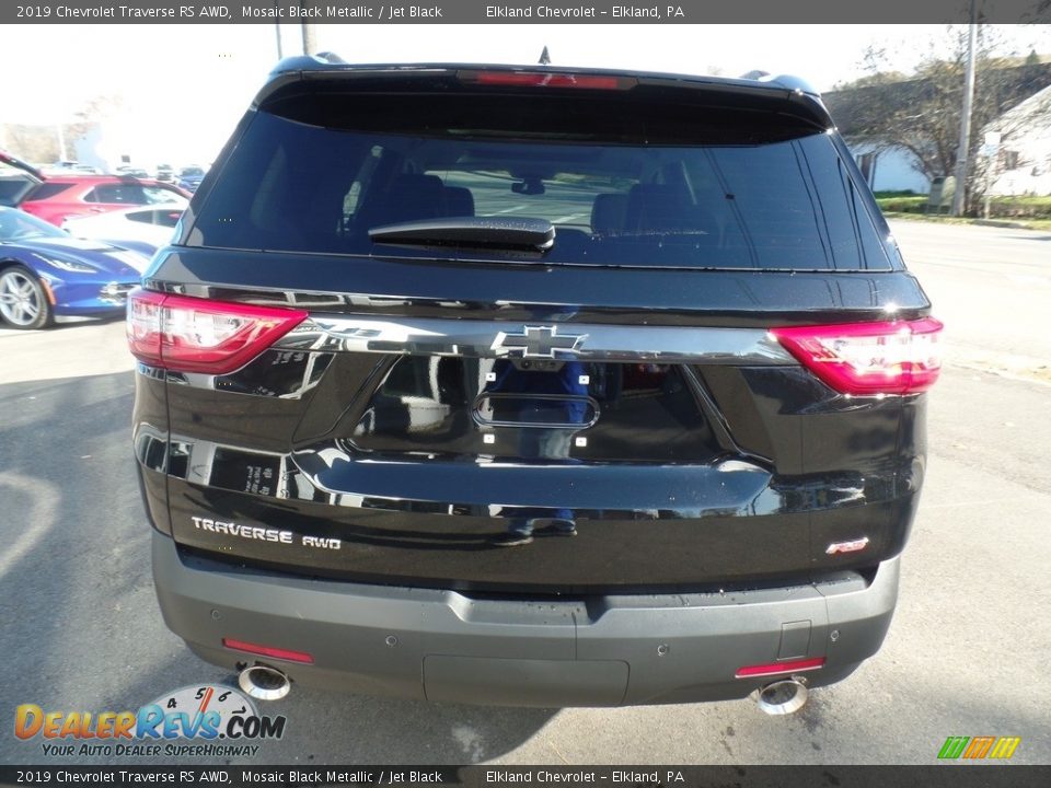 2019 Chevrolet Traverse RS AWD Mosaic Black Metallic / Jet Black Photo #7