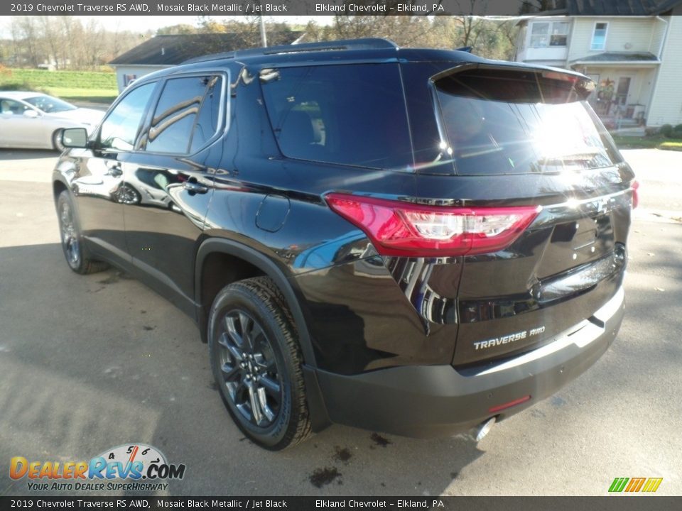 2019 Chevrolet Traverse RS AWD Mosaic Black Metallic / Jet Black Photo #8