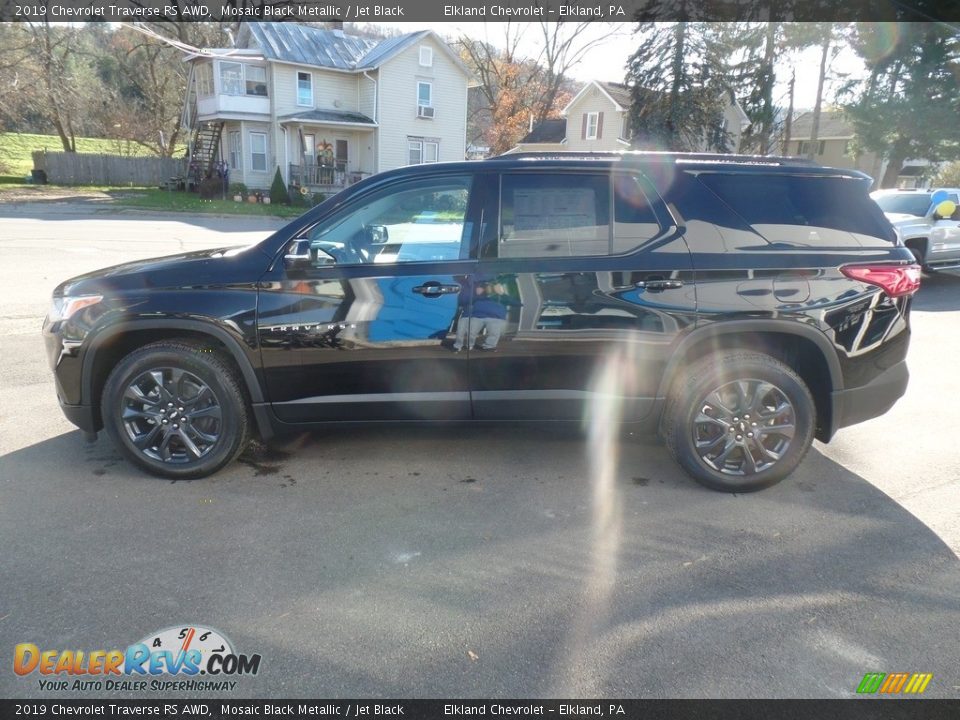 2019 Chevrolet Traverse RS AWD Mosaic Black Metallic / Jet Black Photo #9