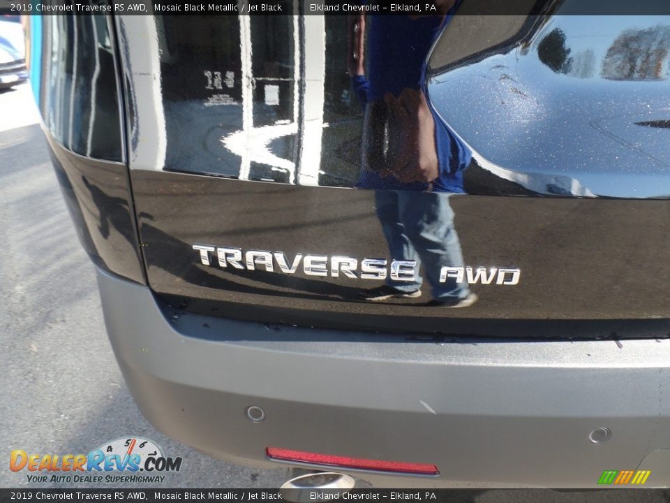 2019 Chevrolet Traverse RS AWD Mosaic Black Metallic / Jet Black Photo #10