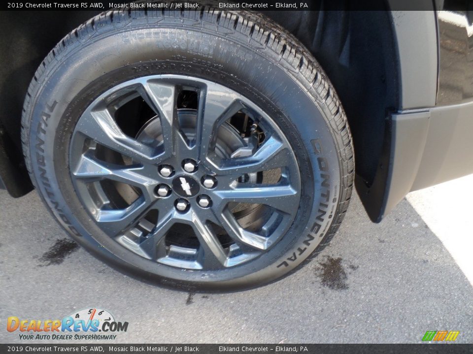 2019 Chevrolet Traverse RS AWD Mosaic Black Metallic / Jet Black Photo #12