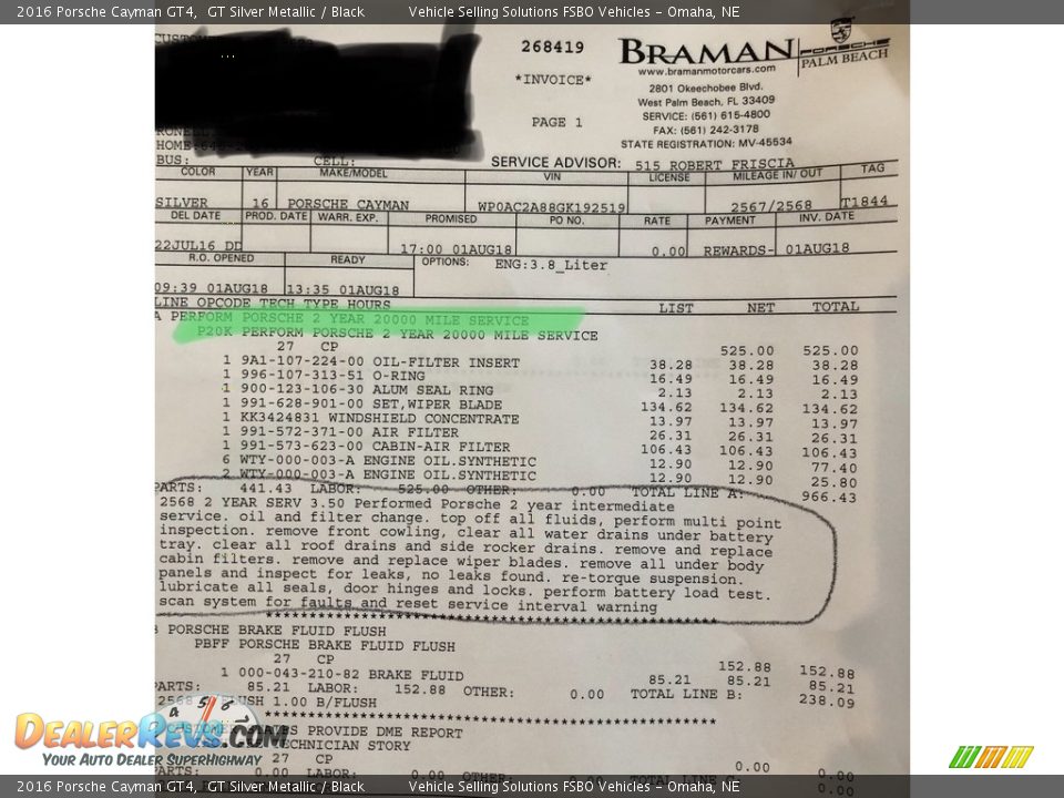 Dealer Info of 2016 Porsche Cayman GT4 Photo #18