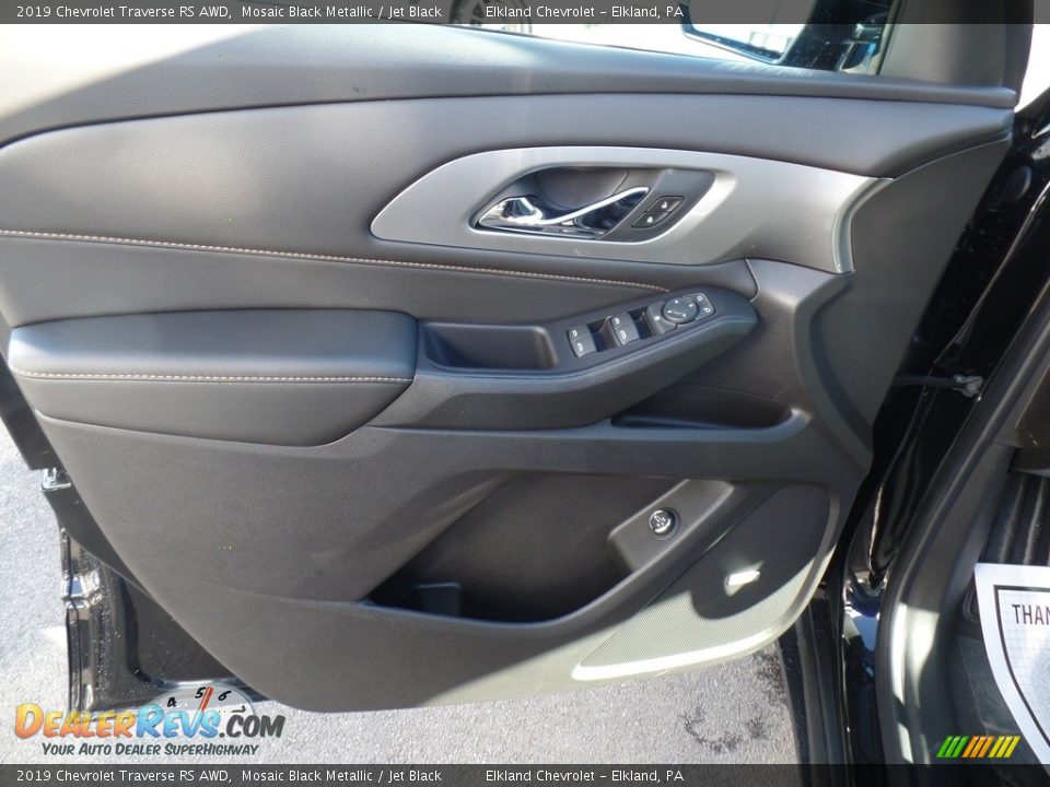 2019 Chevrolet Traverse RS AWD Mosaic Black Metallic / Jet Black Photo #14