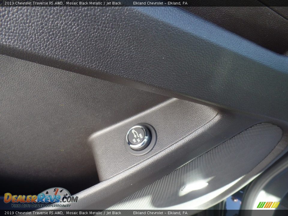 2019 Chevrolet Traverse RS AWD Mosaic Black Metallic / Jet Black Photo #16