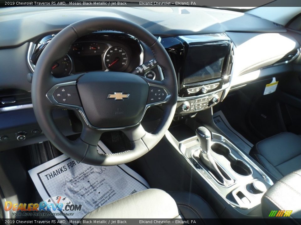 2019 Chevrolet Traverse RS AWD Mosaic Black Metallic / Jet Black Photo #19