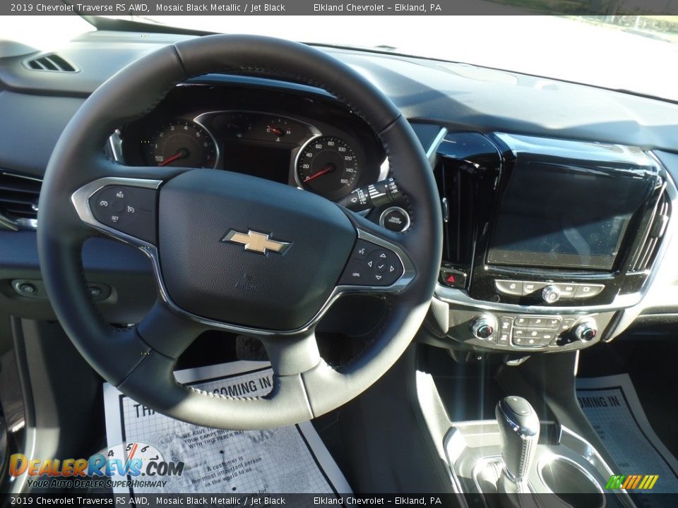 2019 Chevrolet Traverse RS AWD Mosaic Black Metallic / Jet Black Photo #20