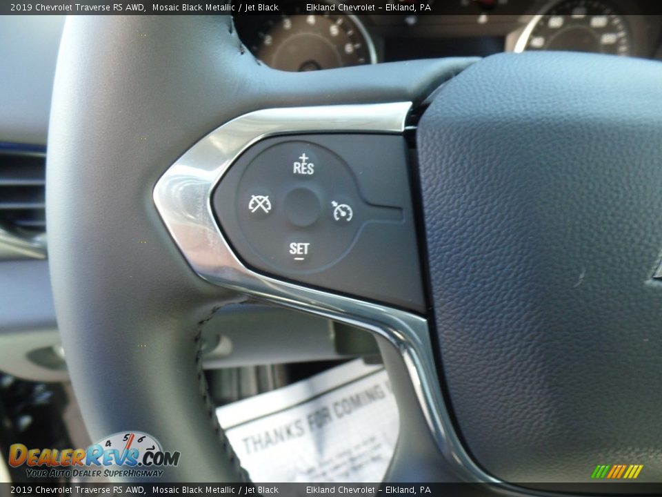2019 Chevrolet Traverse RS AWD Mosaic Black Metallic / Jet Black Photo #23