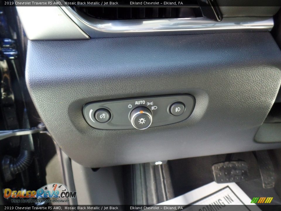 2019 Chevrolet Traverse RS AWD Mosaic Black Metallic / Jet Black Photo #24